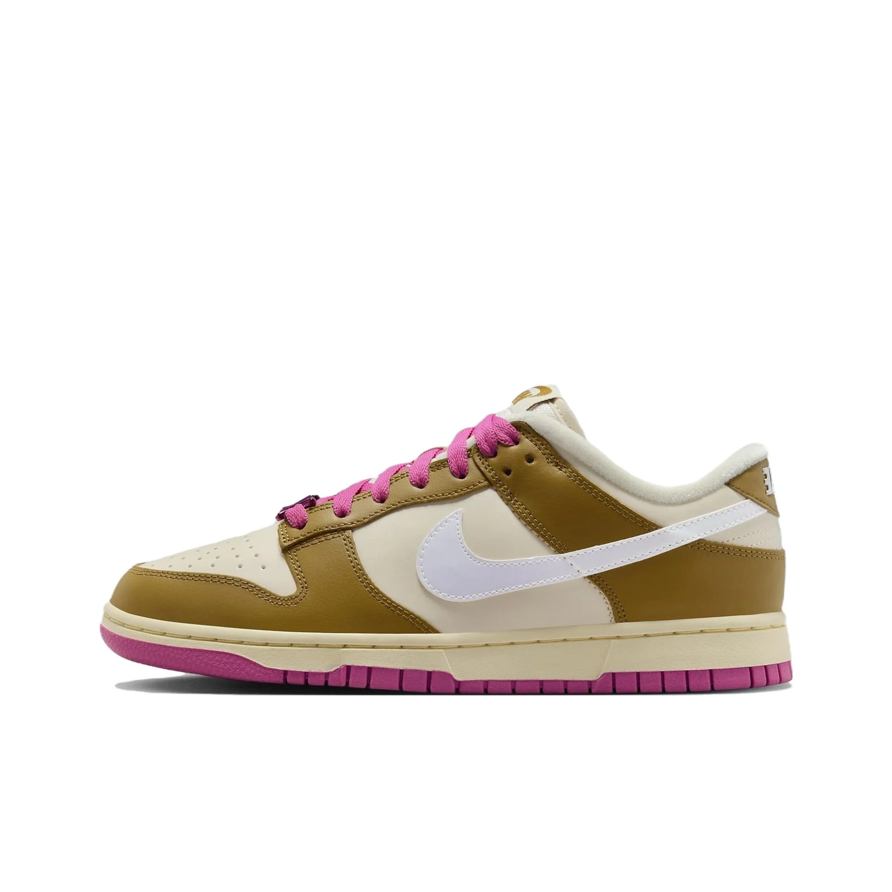 Nike Dunk Skateboard Shoes Women's Low Top Beige Brown FD8683-700