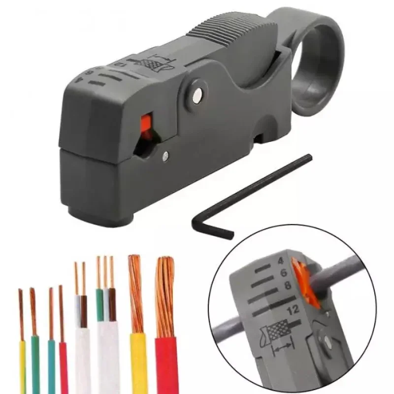Multifunction Coaxial Automatic Stripping Pliers Wire Cable Tool Wire Stripper Urijk Stripping Crimping Tool for Home Tool RG-58
