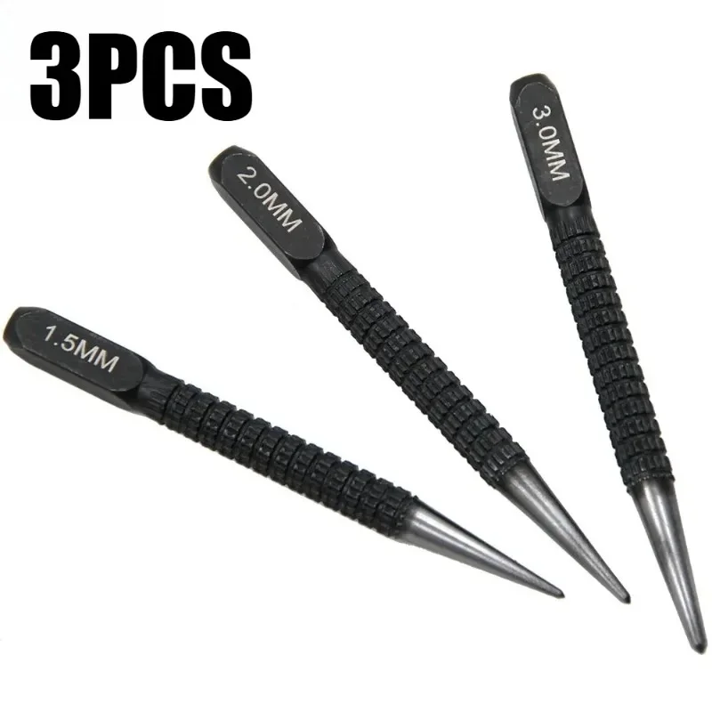 

Hand Tool Sets Center Punch Positioning Fixer Black Cylindrical Nail Punching Pin Drilling Tool Accessory Set