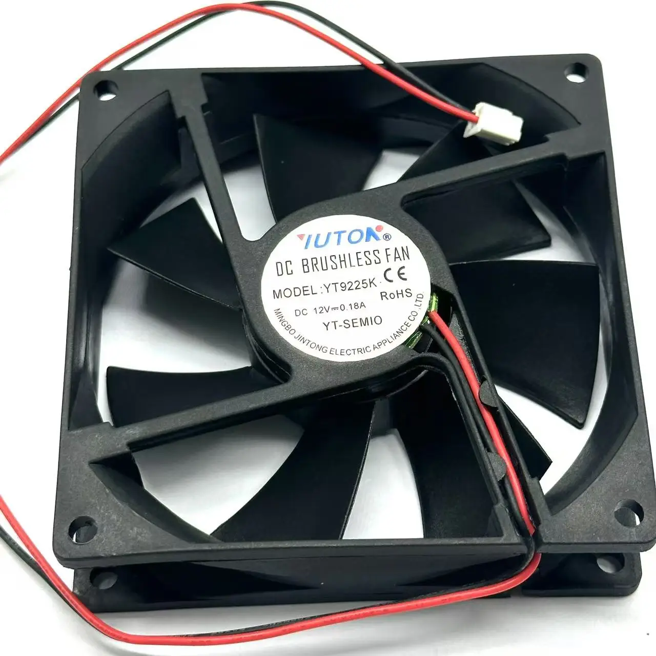 IUTOA YT9225K DC 12V 0.18A 92x92x25mm 2-Wire Server Cooling Fan