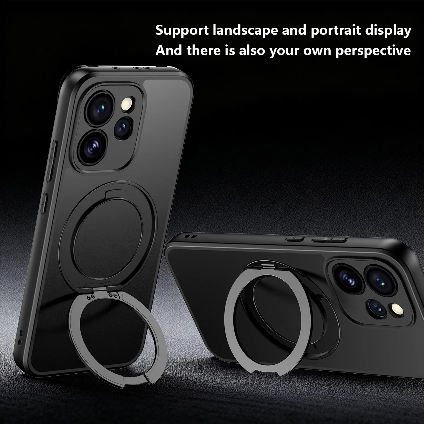 

Чехол для OPPO Reno 15 Pro, жесткий, с кольцевой подставкой, магнитный, MagSafe, защитный чехол-накладка для OPPO Reno 15F 15Pro