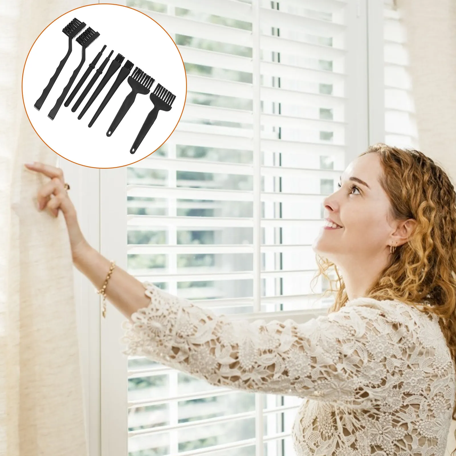 

8Pcs Computer Cleaning Brushes Anti Static Laptop Keyboard Electronics Digital Product Brush Compact Portable Anti Static Brush