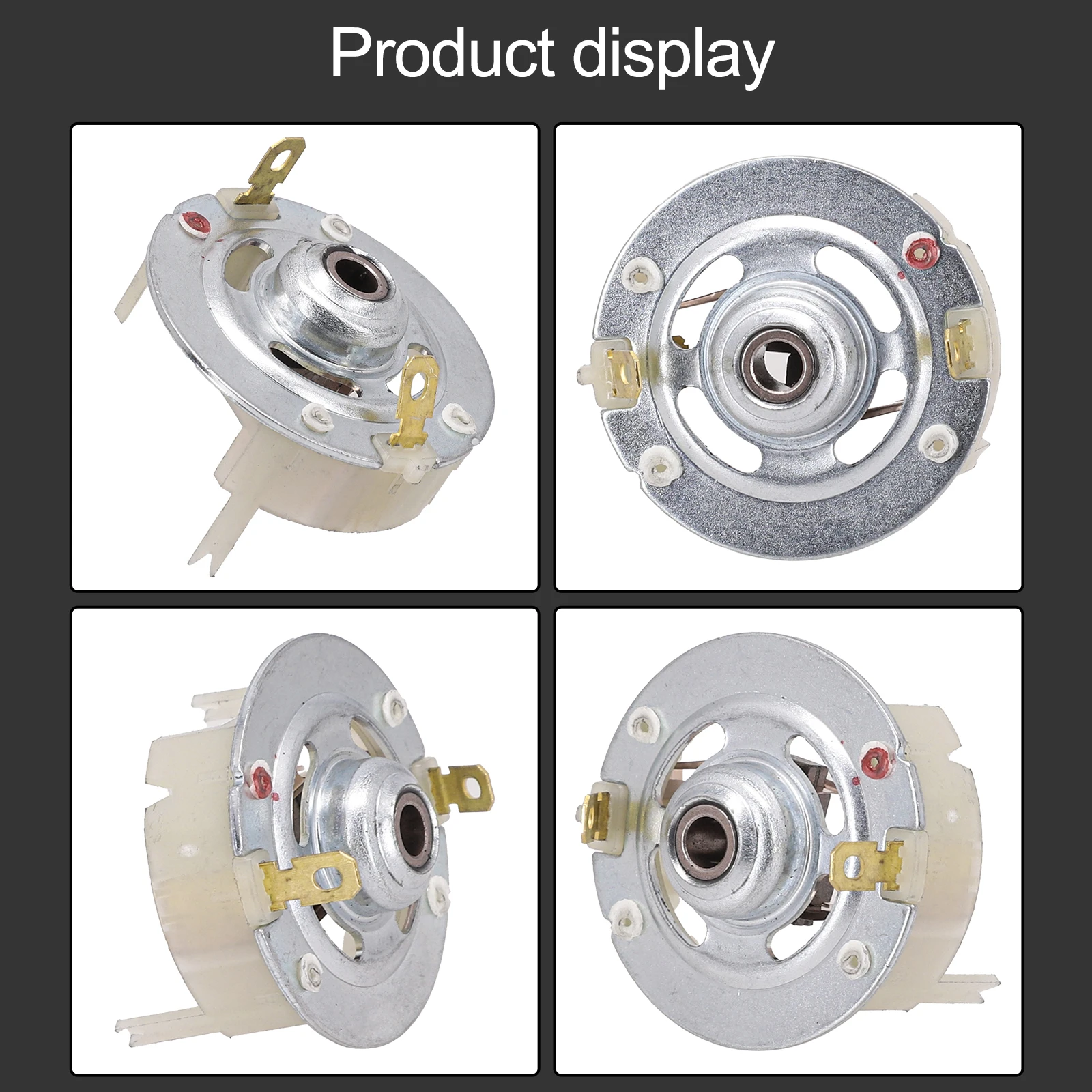 Strumenti porta spazzole di carbone 40 * 40 * 35mm Parti di commutazione in carbonio bianco Trapano elettrico per RS775 RS750 RS755 Supporto in metallo plastica