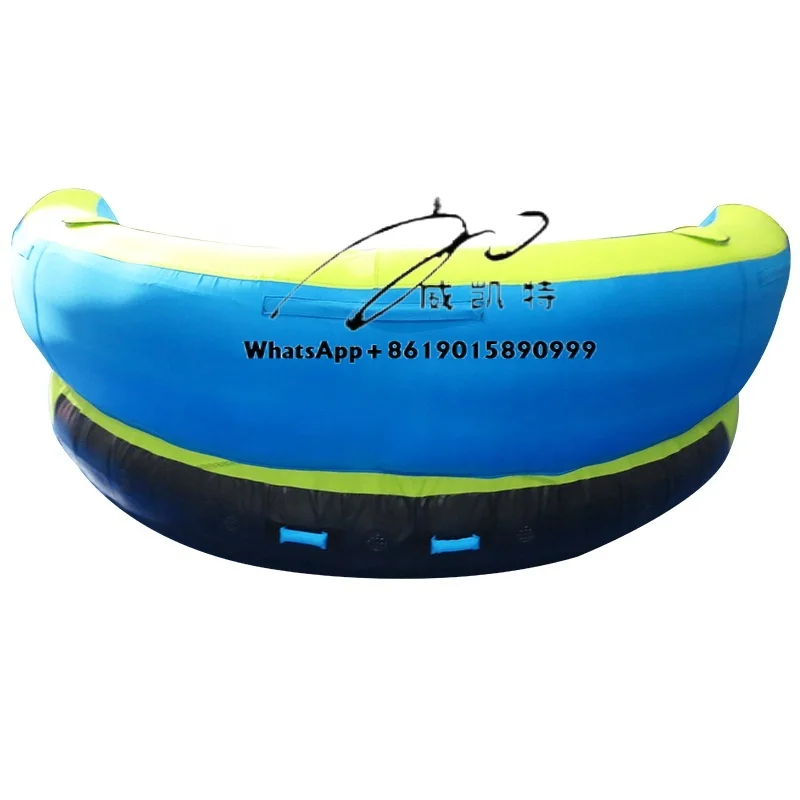 Commercial 6 Person Inflatable Water UFO Towable Tube with Durable Nylon Cover From Custom Manufacturer