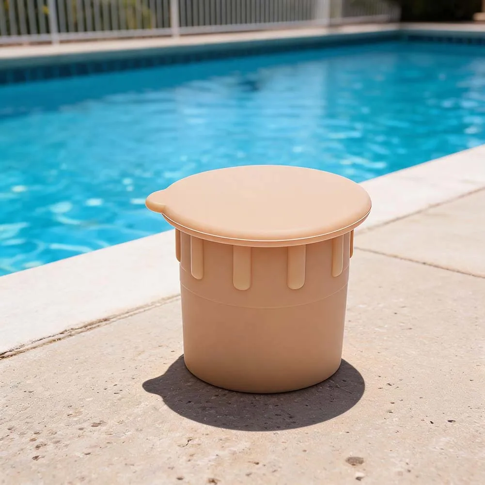 20pcs Weather Resistant Pool Fence Covers For 1 Inch Poles -Silicone Sleeves With Pull Tabs For Outdoor Safety Barriers