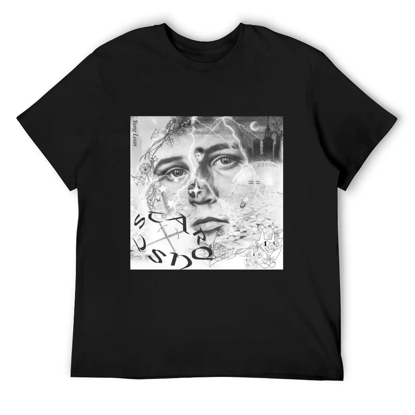 

Yung Lean - футболка Stardust, топы больших размеров для мальчика, мужские футболки с рисунком, большие и высокие