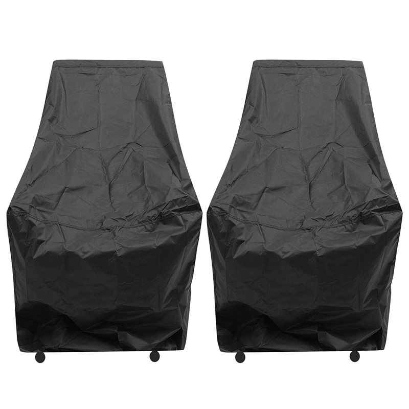 

2X Waterproof Chair Cover Outdoor High Back Patio Stacking Furniture Protection CNIM Hot