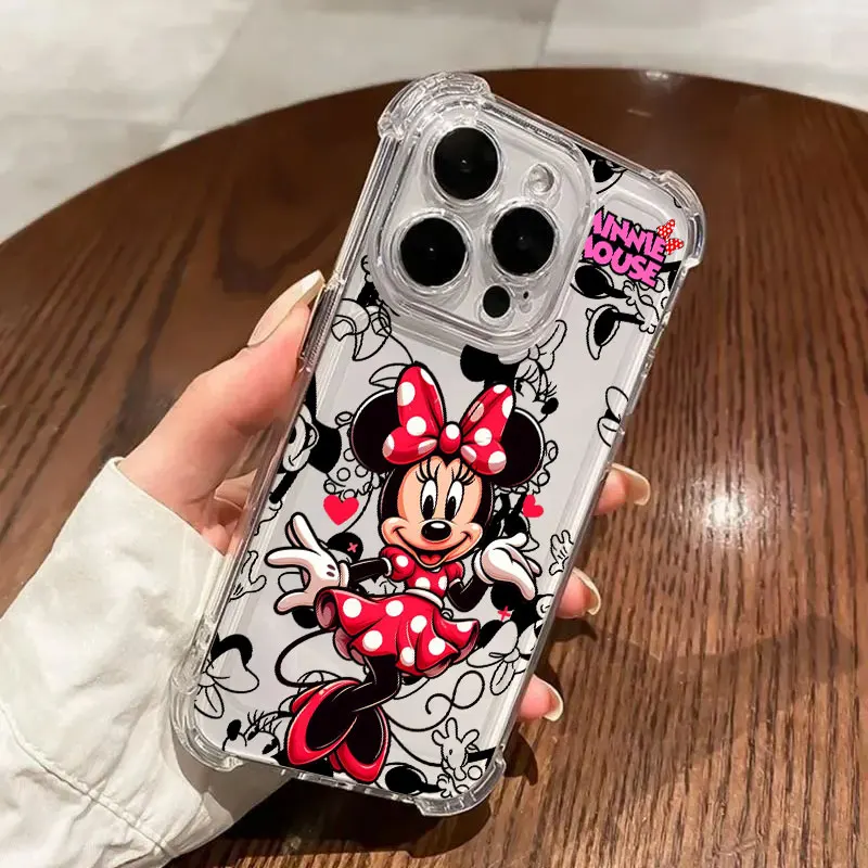 Disney Minnie Mouse Case For Samsung Galaxy A17 A37 A57 A07 A56 A26 A36 A06 A16 A55 A35 A25 A15 A05 A54 A52 A34 Soft Clear Cover view 4