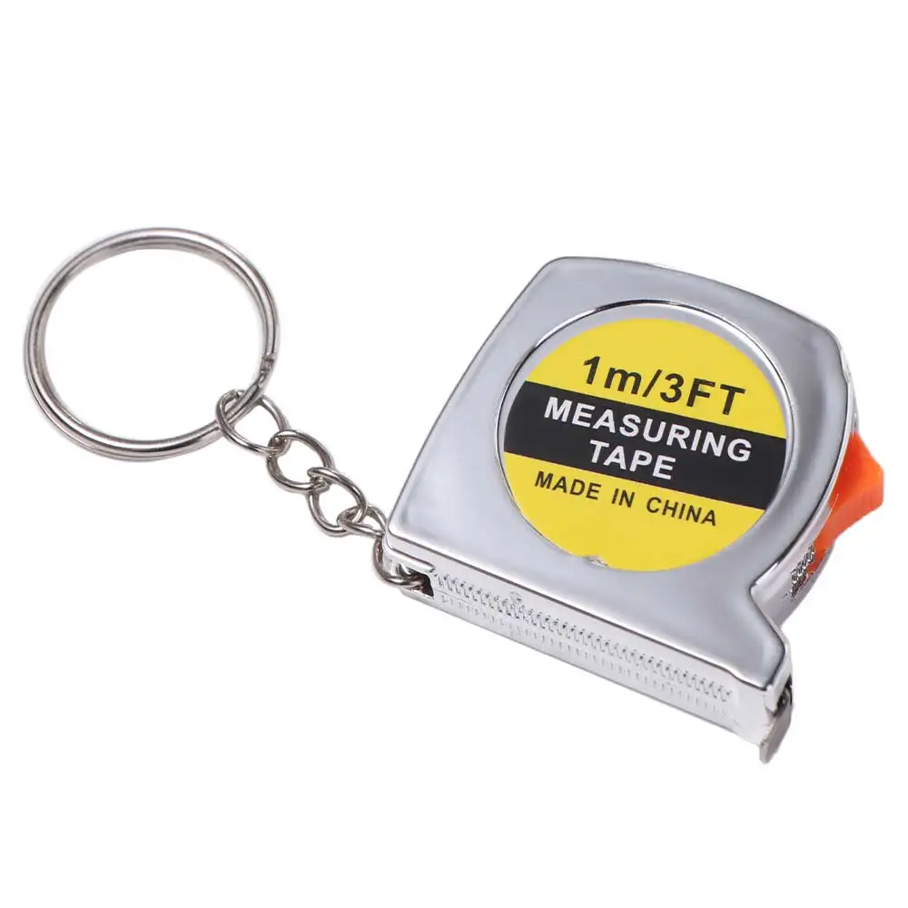 3-Foot/1-Meter Tape Measure Keychain Retractable Sliding Lock Measuring Ruler Tape Pocket Portable Measure Keychain Party