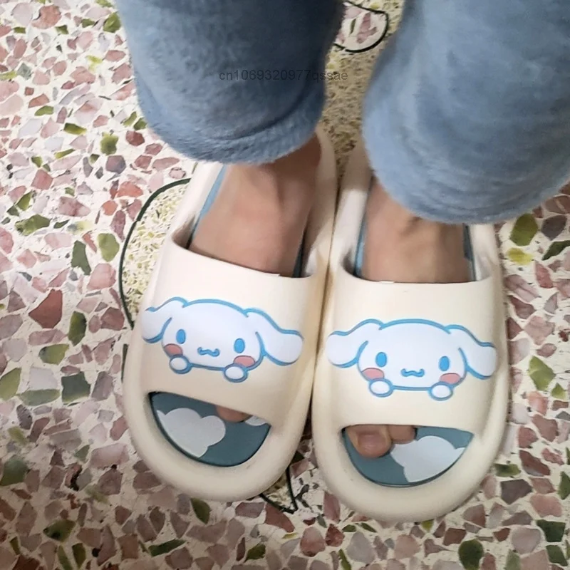 Sanrio Kuromi Hello Kitty Cinnamoroll Melody Cute Slippers for Women Soft Thick Soles Home & Dormitories Casual Shoes