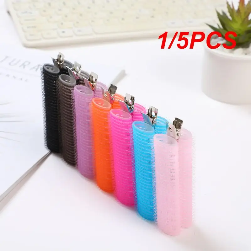 1/5PCS Hair Roll Bangs Curling Tube Fluffy Hair Clip Hair Pins Curling Iron Curly Hair Artifact Fringe Curler Grip Size Optional