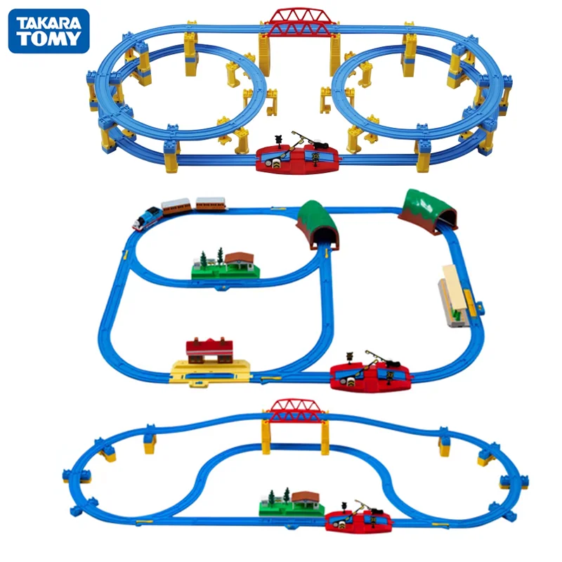 TAKARA TOMY Tomica Plarail DIY JR Series Railway Track Accessories Designs Model Creative Collage Toys Gift for Children Boys