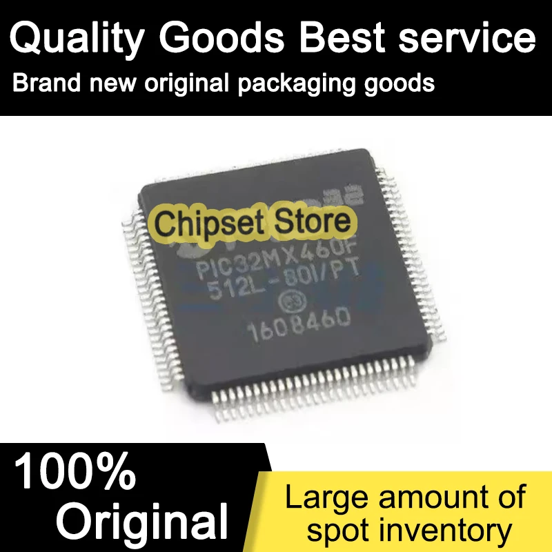 

PIC32MX460F512L-80I/PT PIC32MX460F512L 80I QFP PT IC 100% Brand new