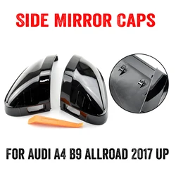 Guscio specchietto retrovisore nero e nero brillante per Audi A4 B9 2017 up A5/S5/RS5 2016 up One Pair