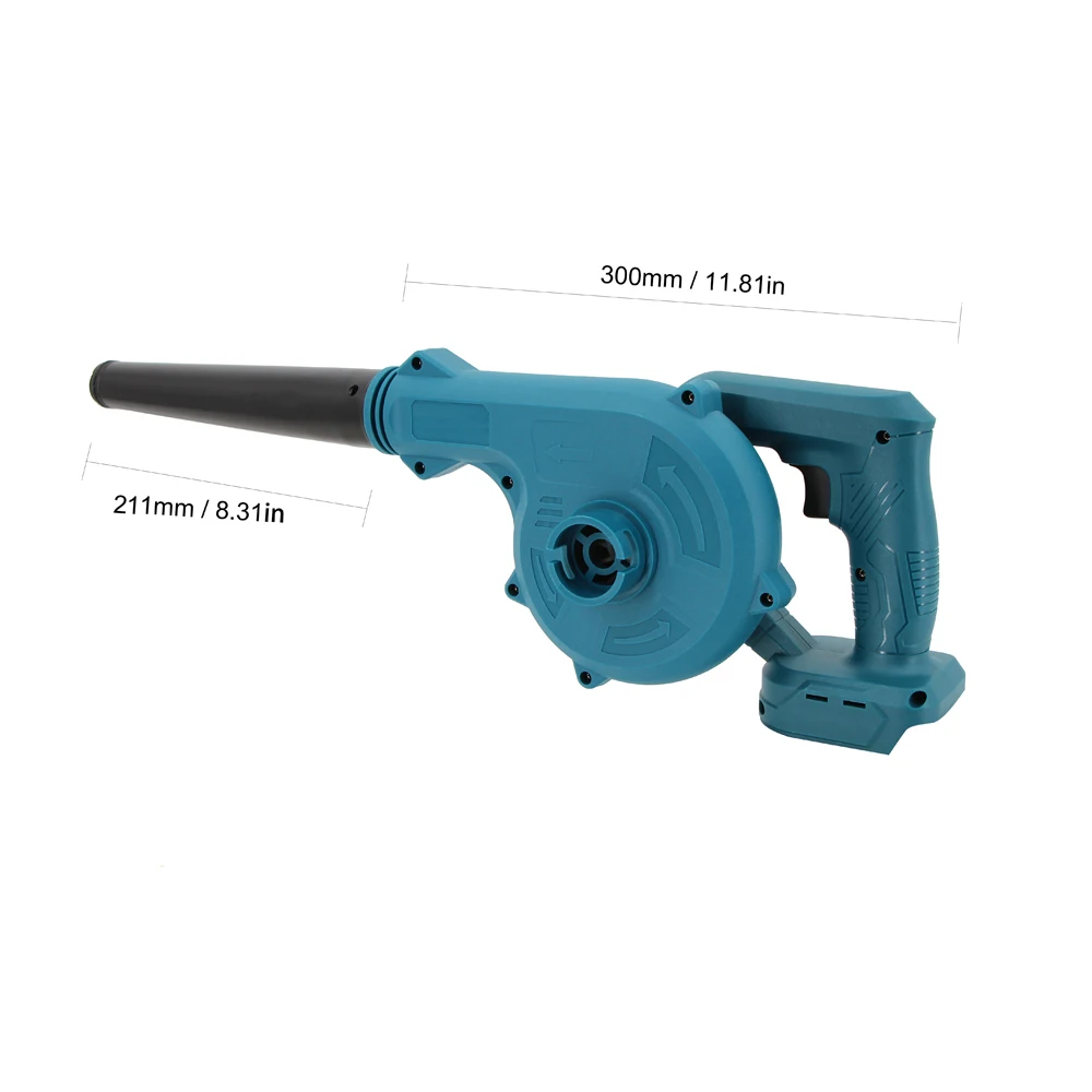 Electric Air Blower Compatible with Makita Battery Strong Wind Leafs Steplss Speed Change Dust Home Snow Cleaner Power Tool