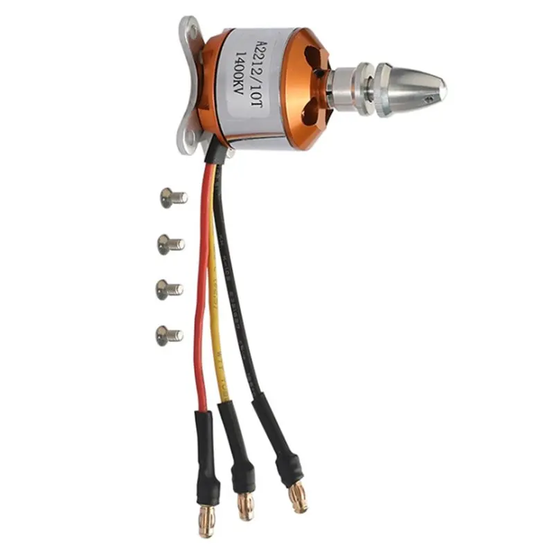 【EXCLUSIVE!】For RC For RC Aircraft Plane Multi-Copter Brushless Outrunner Motor- A 2212 1400KV Brushless Motor Accessory Set