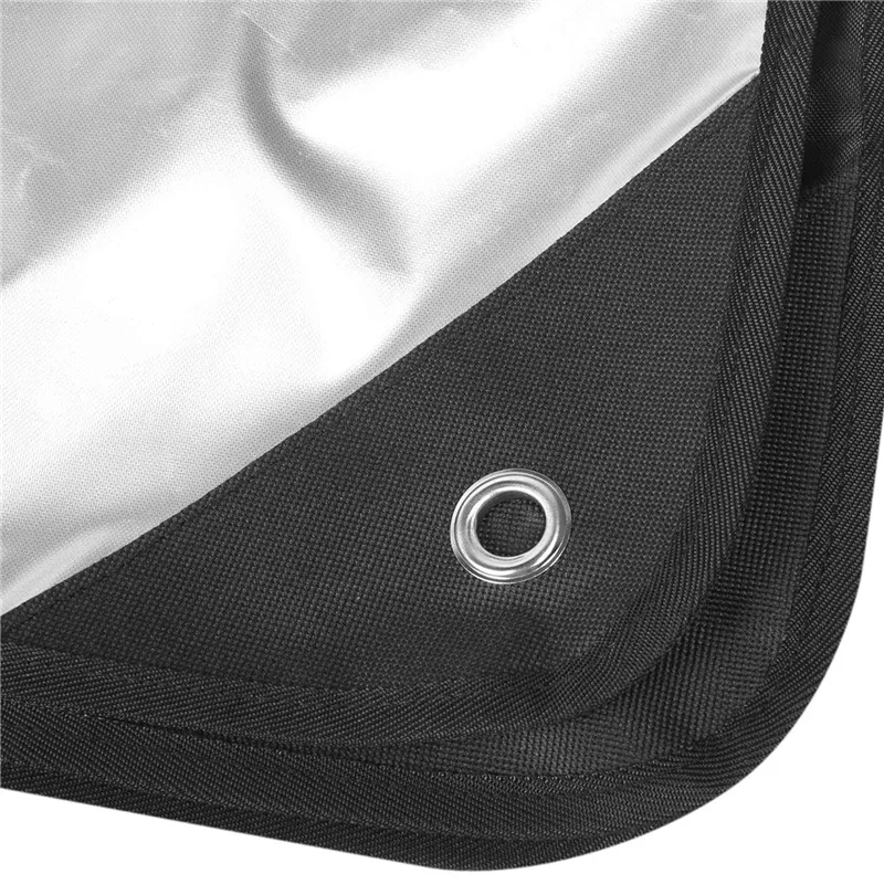 ABYB Drum Set Cover - Premium Black Waterproof 420D Oxford Fabric With Silver Coating - Anti UV-Rays Protects From The Sun