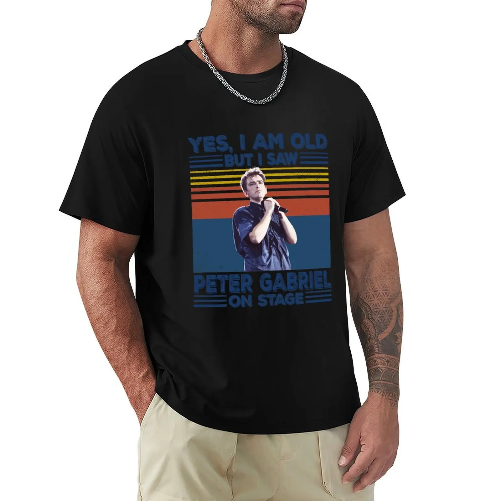 

Retro Yes I'm Old But I Saw Peter On Stage T-Shirt plus size tops shirts graphic tees t shirts for men pack