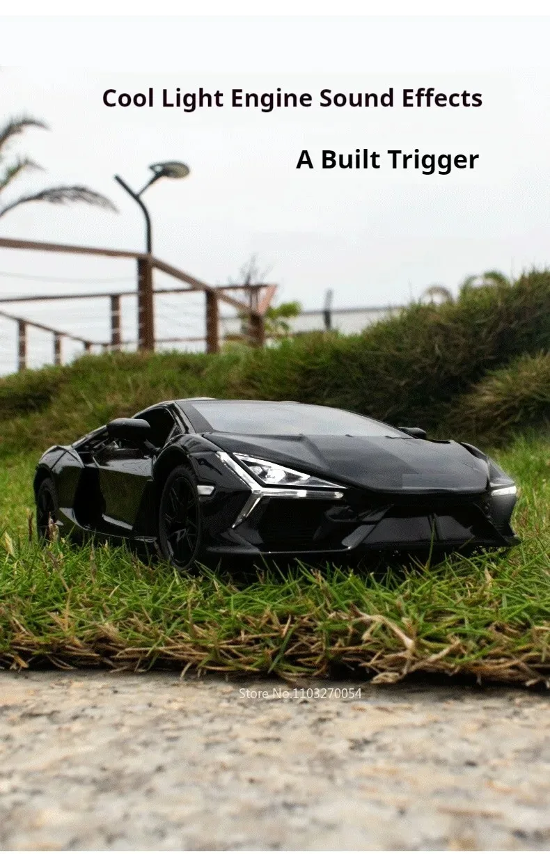 1:24 Bolide Revuelto Legierung Modell Diecast Auto Spielzeug Türen Geöffnet Sound Licht Zurückziehen Miniatur Fahrzeug Junge Erwachsene Geburtstag Geschenk – Detail 20