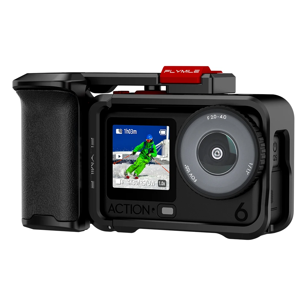 DJI OSMO ACTION 6용 보호 커버 케이스 알루미늄 합금 거리 사진 촬영 충격 방지 마운트 세트