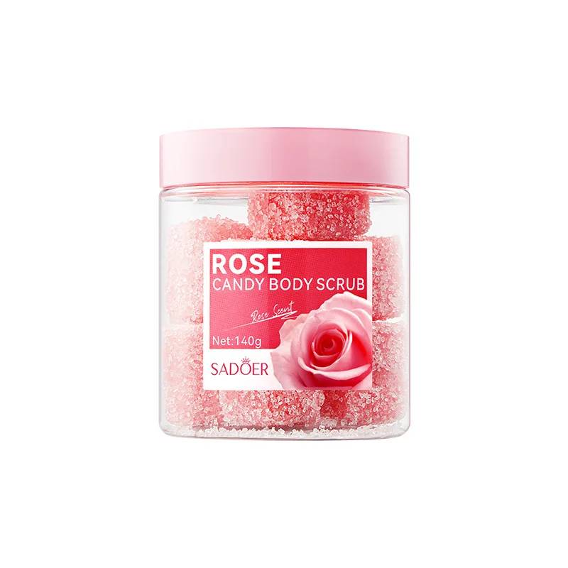 Rose Body Scrub Creams Moisturizing Exfoliating Face Back Body Exfoliator Facial Scrub Cream Skin Care 140g