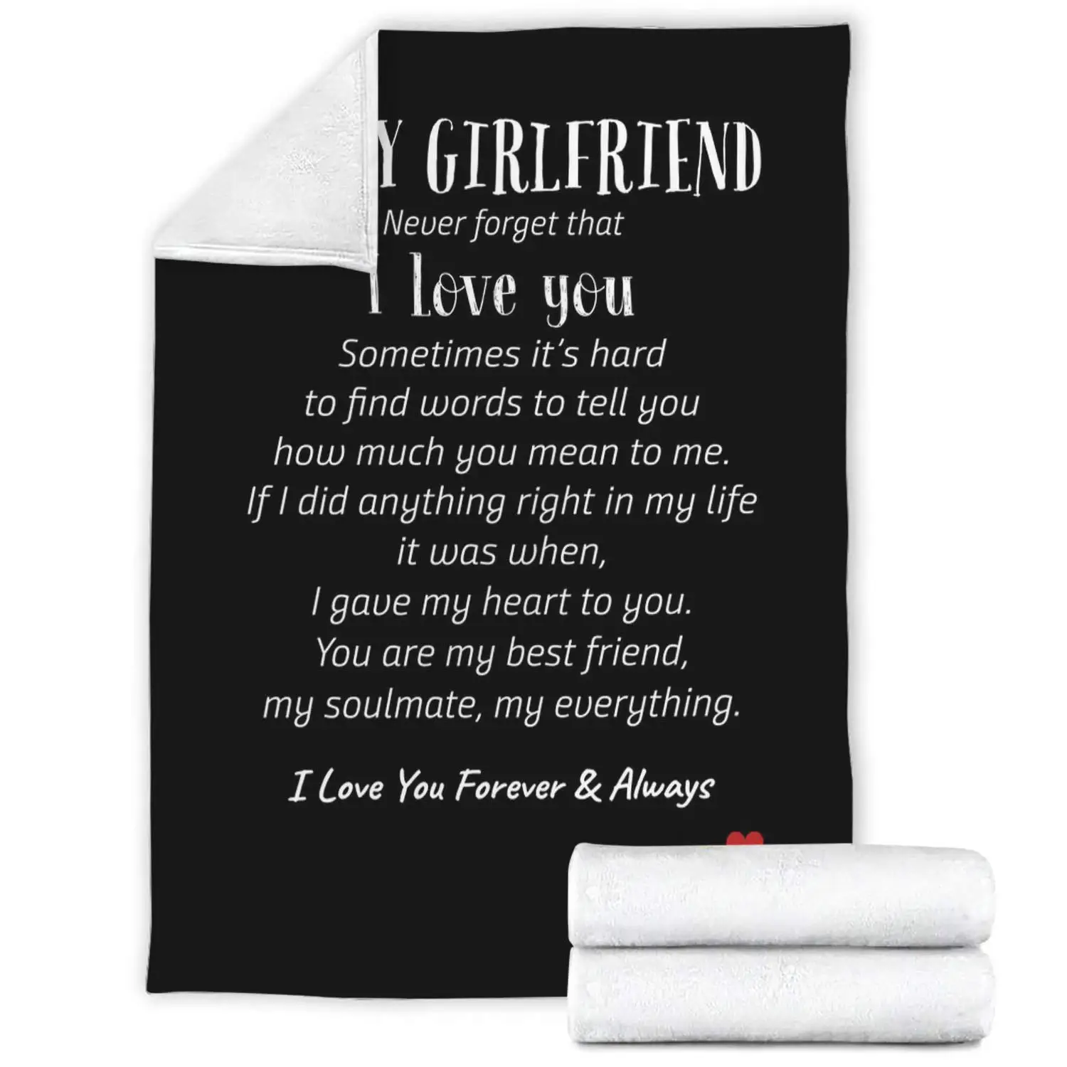 Valentine's Day Flannel Blanket for Mature Men Unique Design, Holiday Gift for Boyfriend Friends Christmas Birthday
