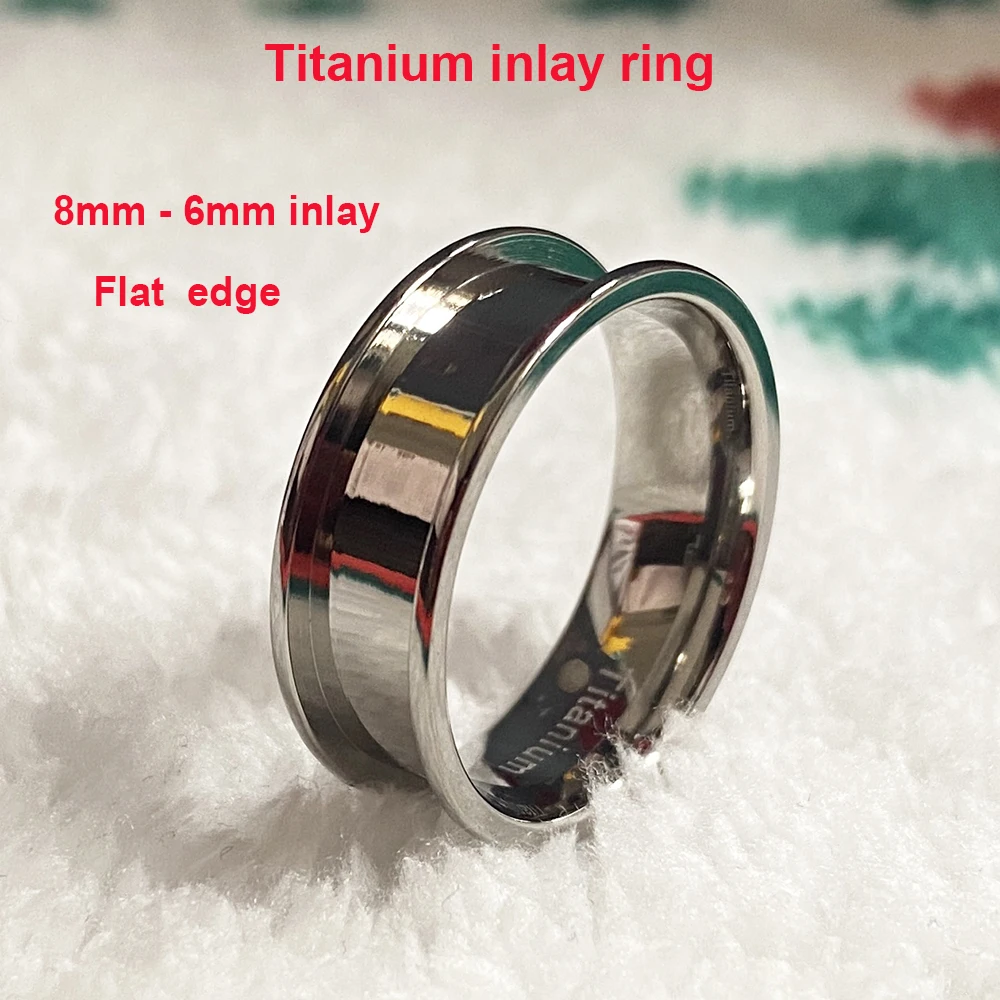Titanium Wave Channel Blanks for Unique Handmade Rings