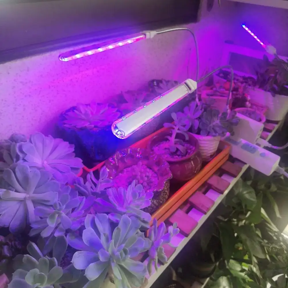 

Portable Full Spectrum LED Grow Light Bar - Red & Blue Phytolamp, USB Powered for Indoor Plants & Hydroponics