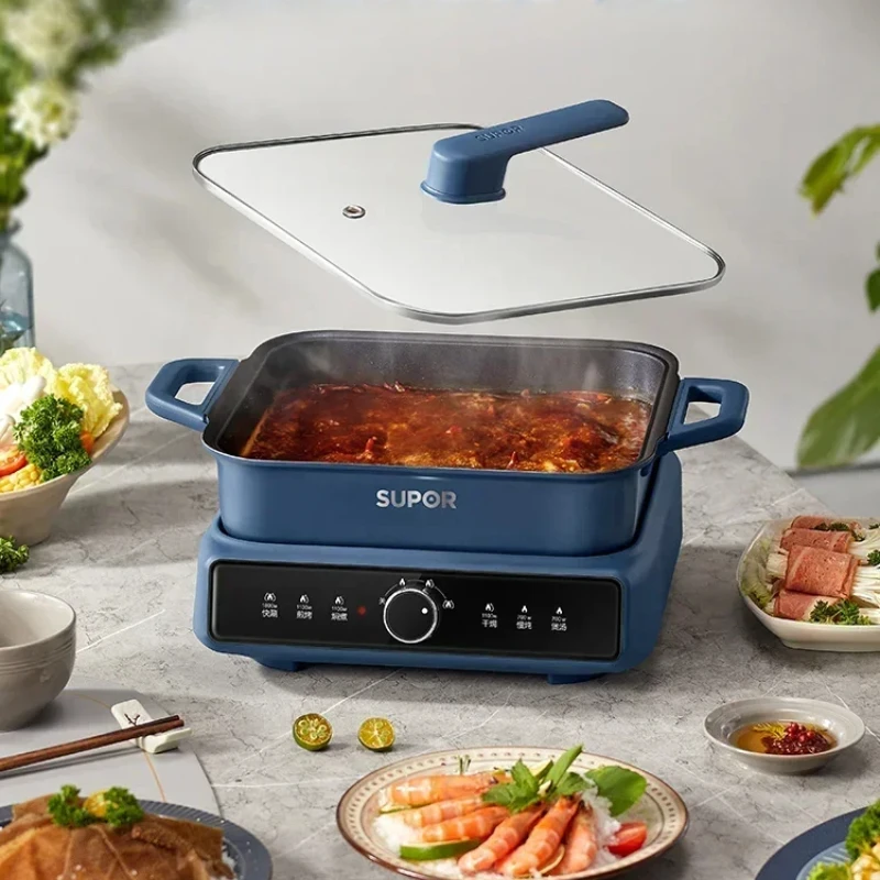 Electric hot pot new multifunctional split household large capacity electric hot pot frying sauté pan electric cooker