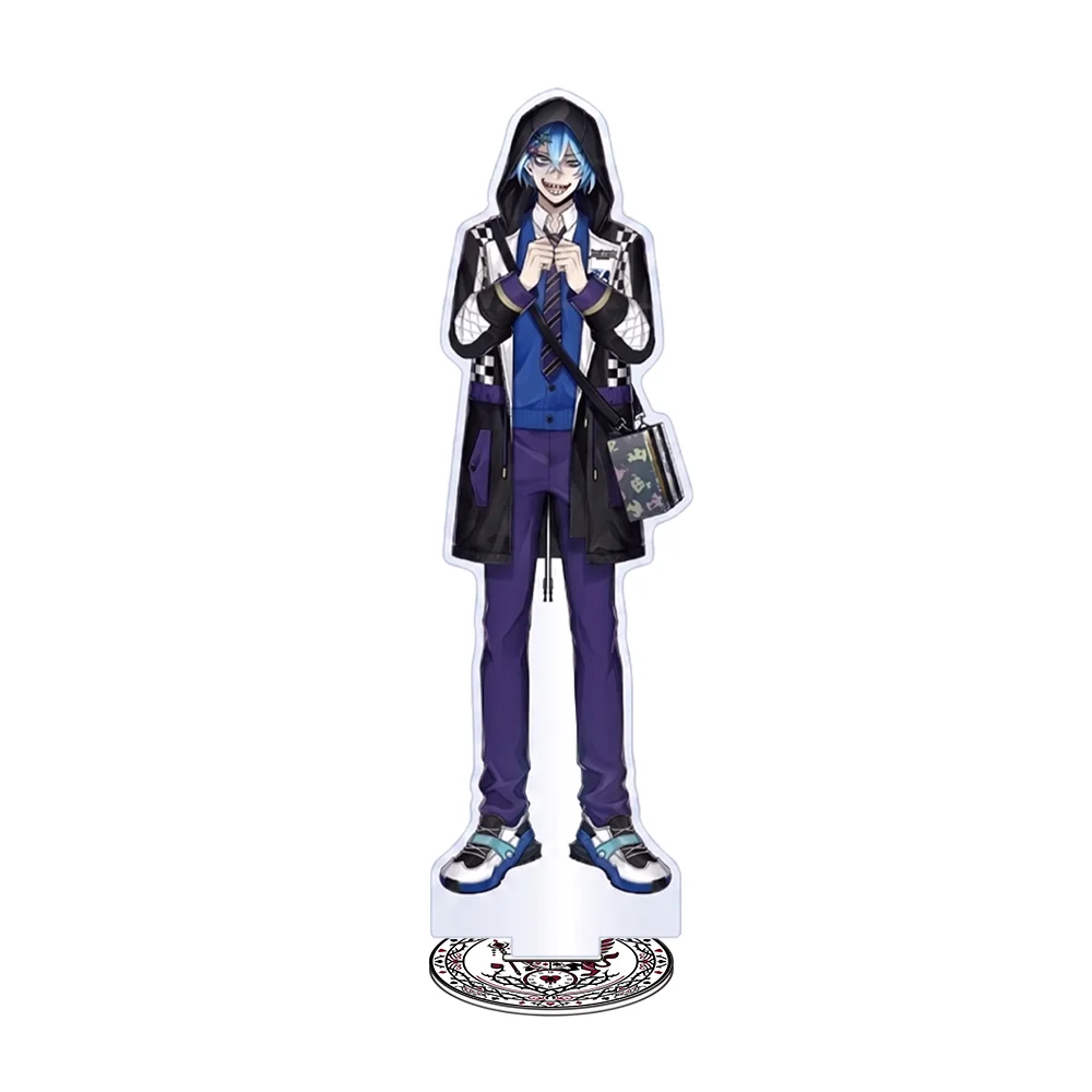 Anime Twisted Wonderland Azul Ashengrotto Floyd Leech 15CM Acrylic Stand Keychain Room Decoration Cosplay Desk Decor Fan Gifts