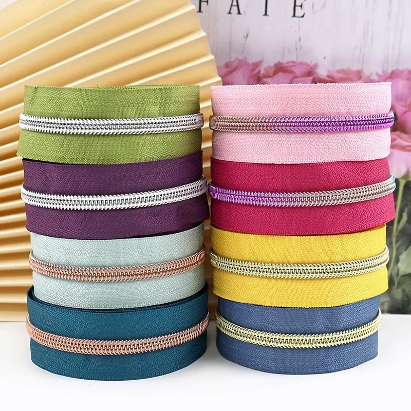 

Meetee 2-20M 5# Nylon Zippers Clothes Bag Sewing Zipper Jacket Plastic Zips By Meters Garment Repair Kits DIY Sew Accessories