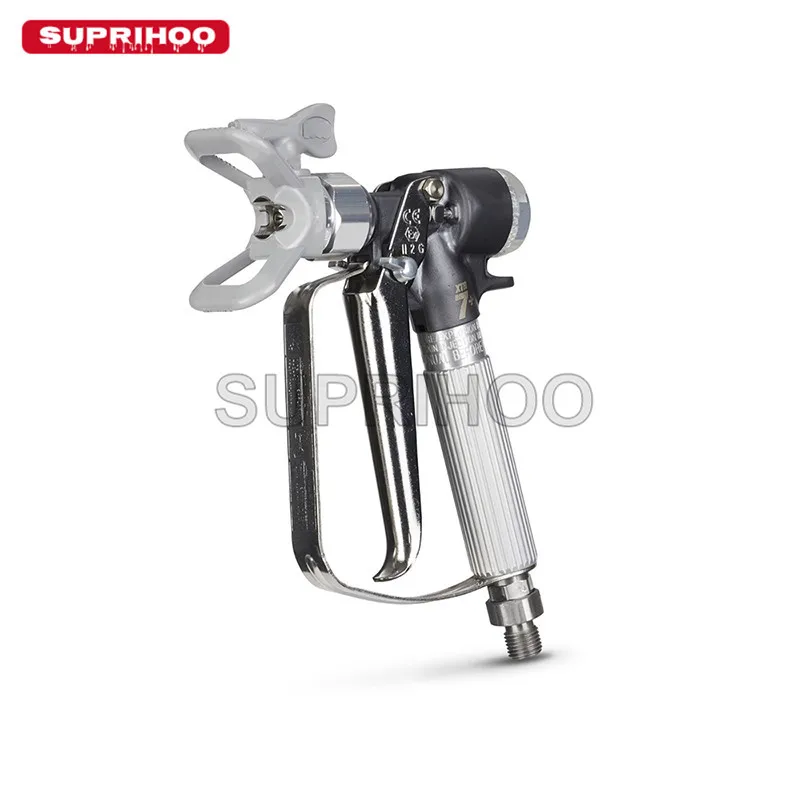 Imagem -02 - Airless Pistola de Pulverização com Ponta Punho Redondo 4-dedo Gatilho Pulverizadores de Pintura 500bar 7250psi 517 Xtr7
