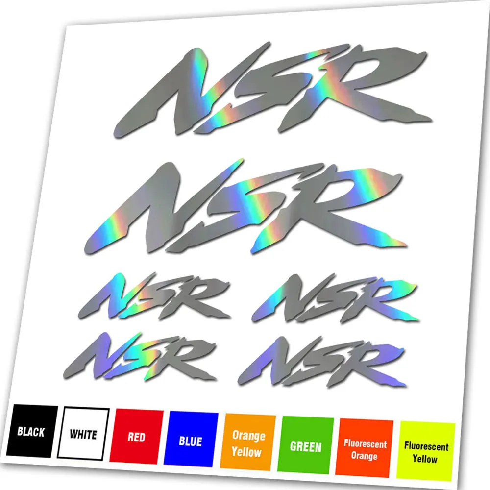 Vinyl Die Cut NSR250 NSR125 NS50 Logo Decal  Sticker Set NSR500 NSR50 NSR80 Replica 200mm&100mm