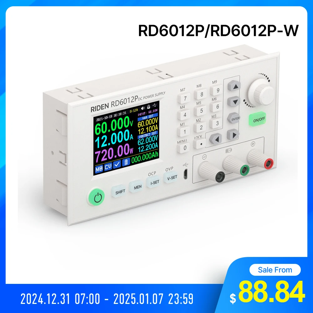 RD RD6012P RD6012PW USB WiFi 5 Digit DC DC Step down Power Supply Adjustable buck converter 60V 12A Phone Repair & 800W PSU