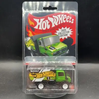 1/64 العجلات الساخنة 2025 جمع الطبعة سلسلة 66 شيفيل بنز Unimog محاكاة سيارات نموذج مجموعة مخصصة هدية عيد ميلاد