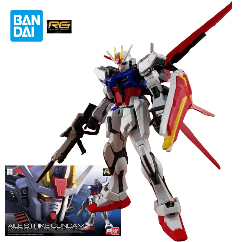 Bandai GAT-X105 Strike Gundam Action Figures Mobile Suit Gundam SEED Toys for Boys Gifts