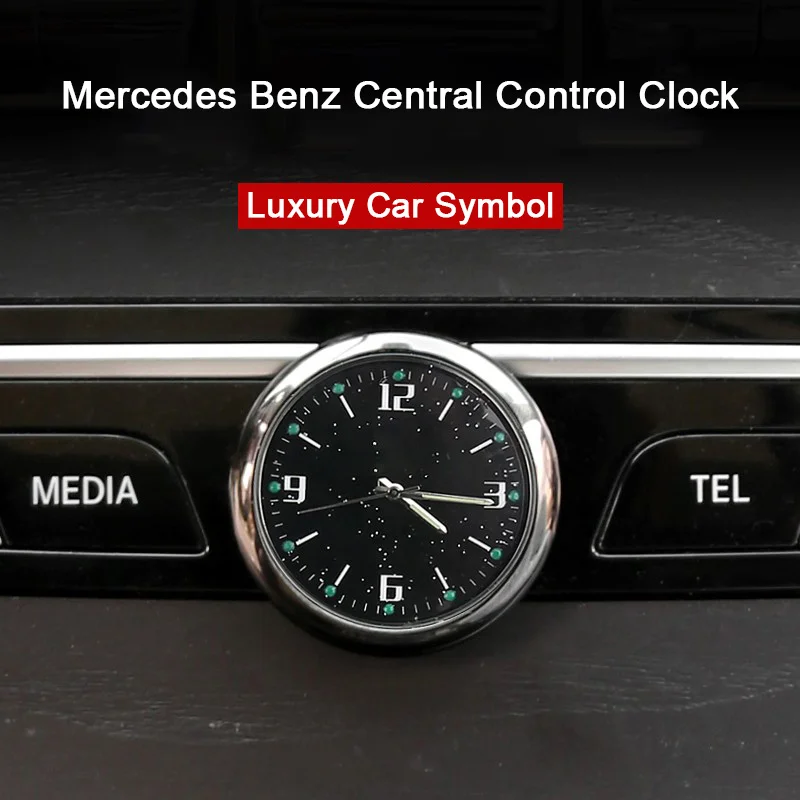 

Central Control Clock Watch For Mercedes-Benz C E-class GLB GLC E300L GLC300 C260L Interior Supplies Decoration Car Accessories
