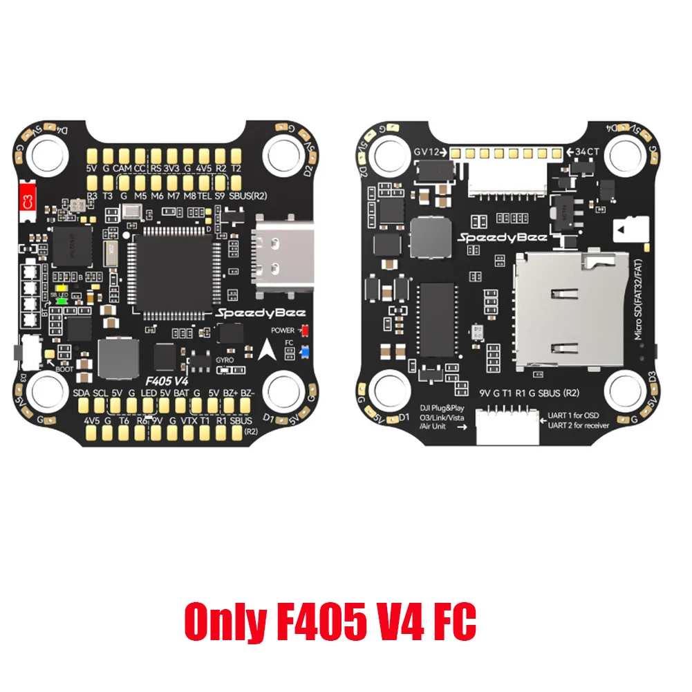 SpeedyBee F405 V4 BLS 55A Stack - FC + ESC 4in1 Pour Drone FPV Racing 3-6S