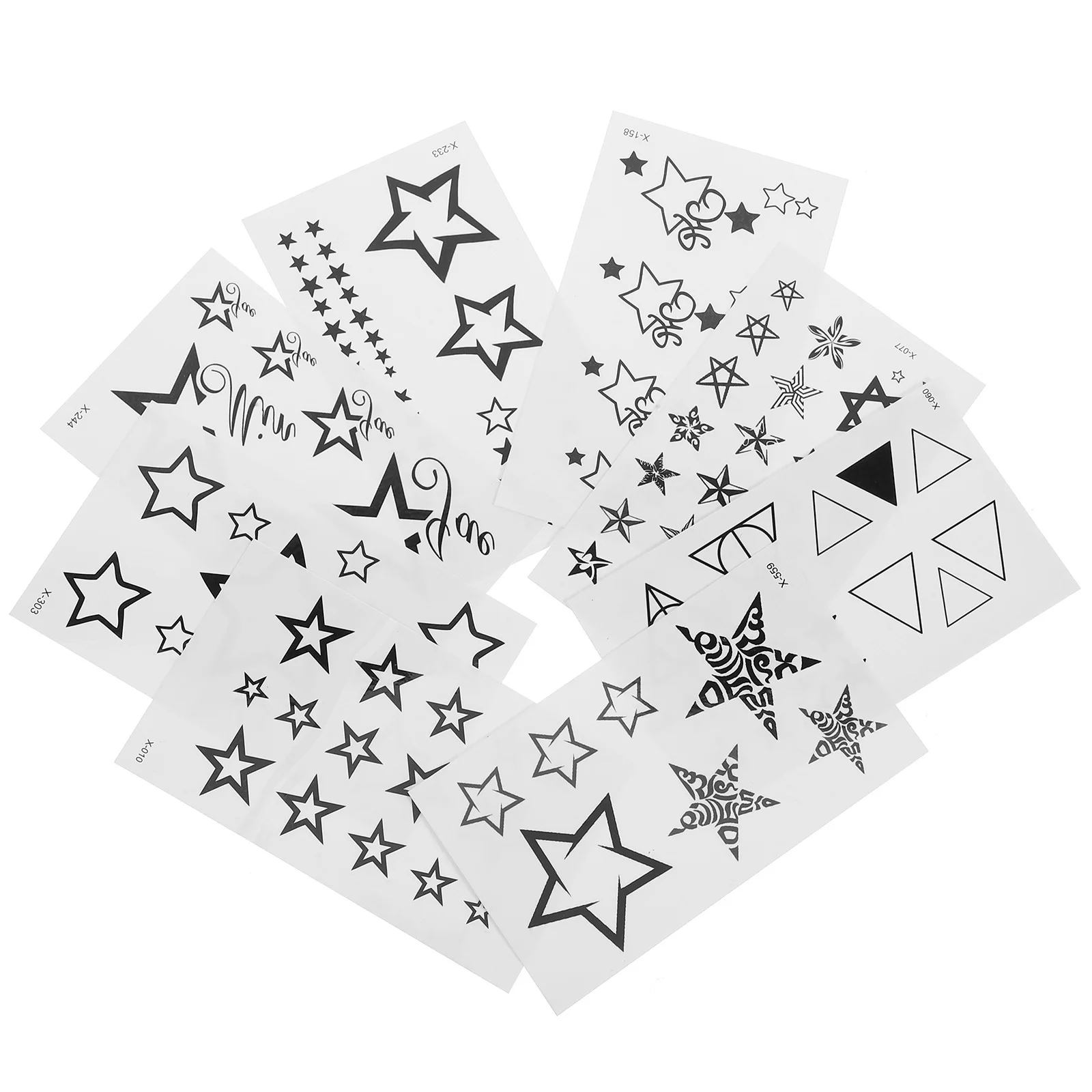 

8 Sheets Body Tattoos Sticker Kit Fashionable Temporary Tattoos for Adults Women Realistic Design Party Supplies Decals