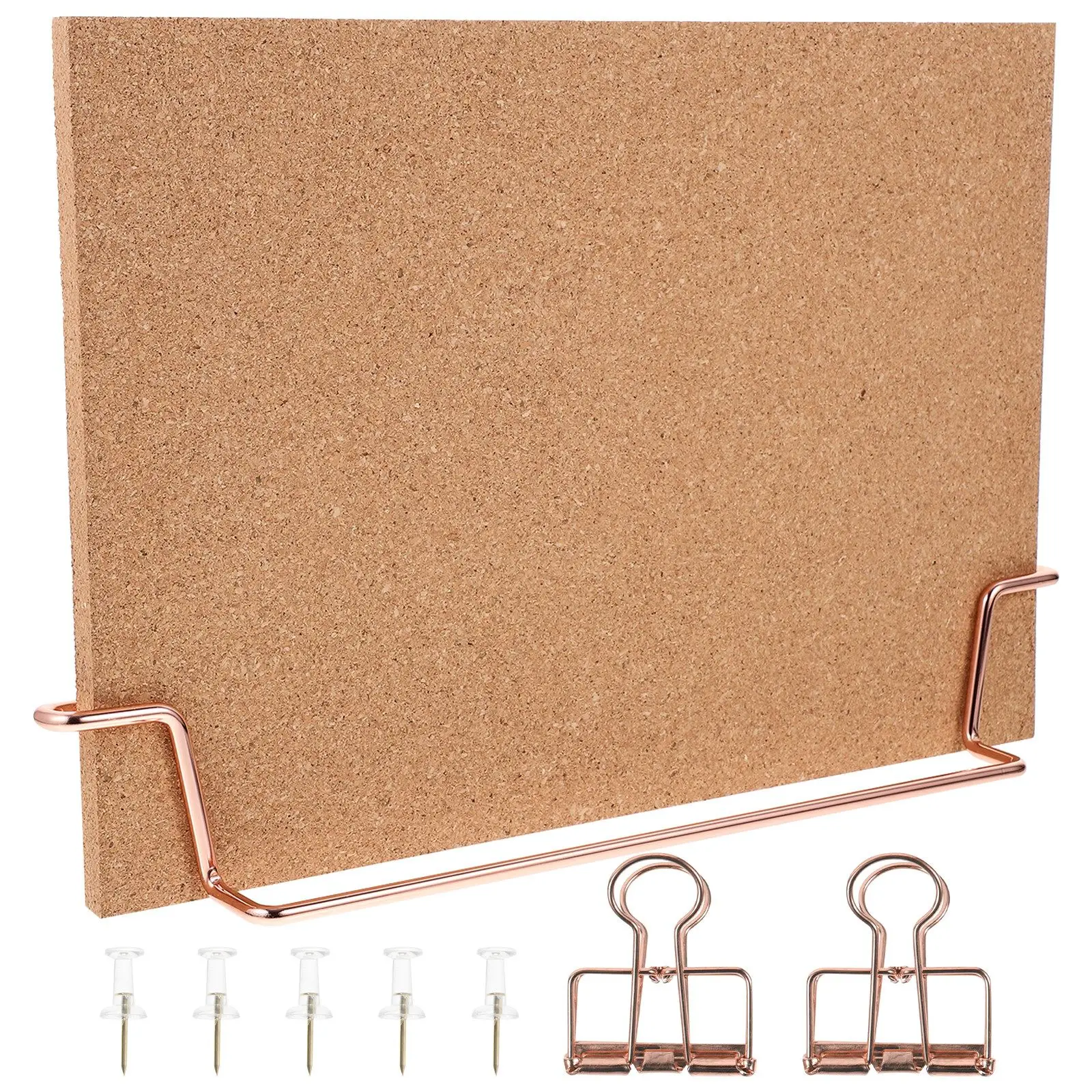 

Message Board Cork Office Note Photo Wall Display Bracket Desktop Push Pin Double Sided Small Bulletin Letter Sign Framed