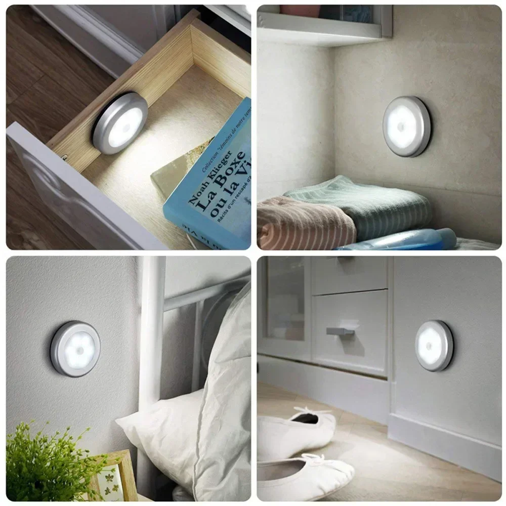 DurableSmart Home Bedside Bedroom Human Body Night Sensor Light Gift Wireless Magnetic Battery Night Light