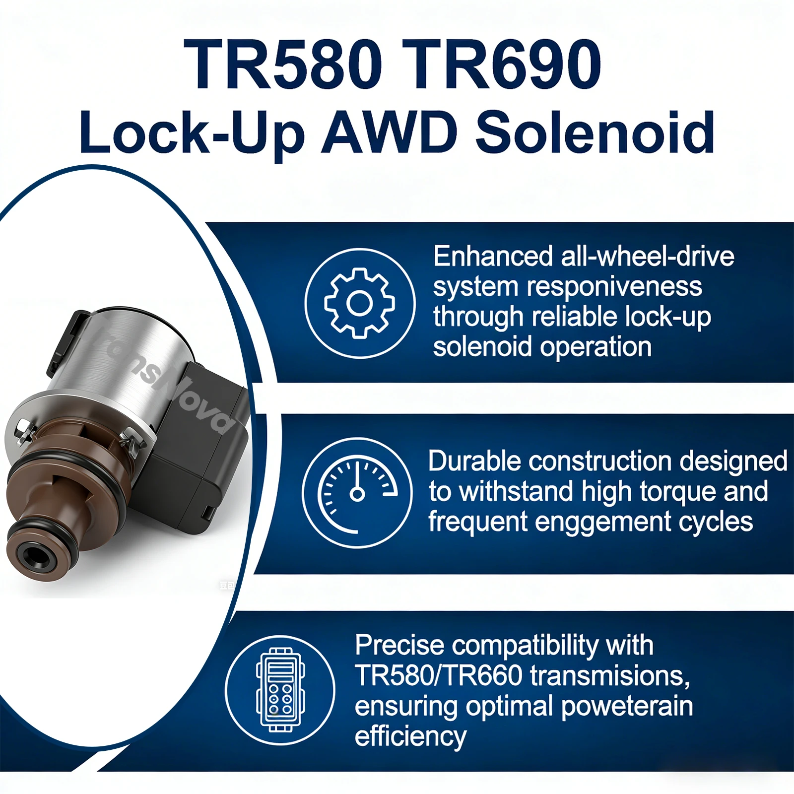 TransNova New TR580 TR690 Solenoid Lock-Up Torque Converter LCC AWD CVT Transmission 31825AA050 Part For Subaru FORESTER IMPREZA