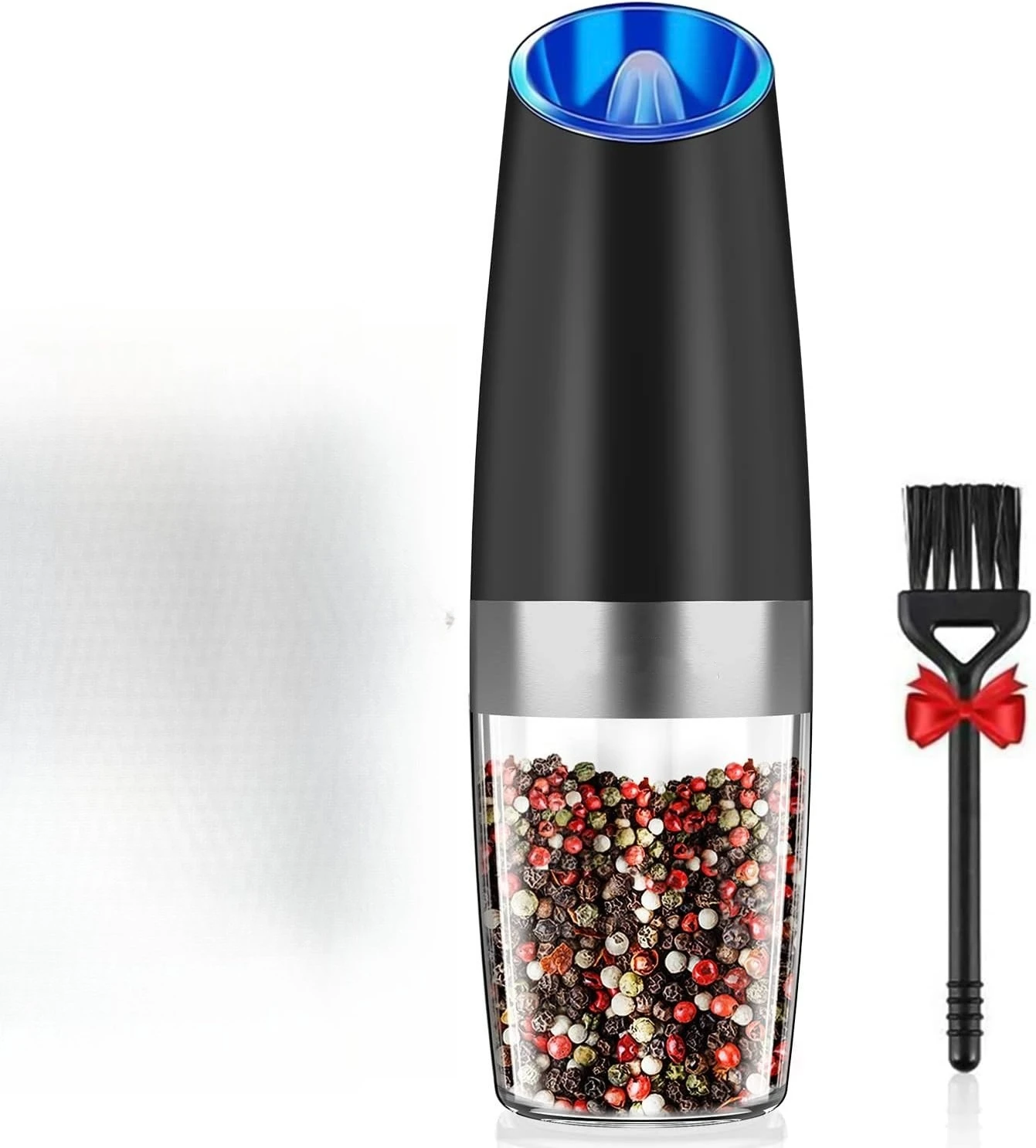 Gravity induction electric pepper grinder Automatic sea salt  Adjustable thickness stainless steel grinding powder