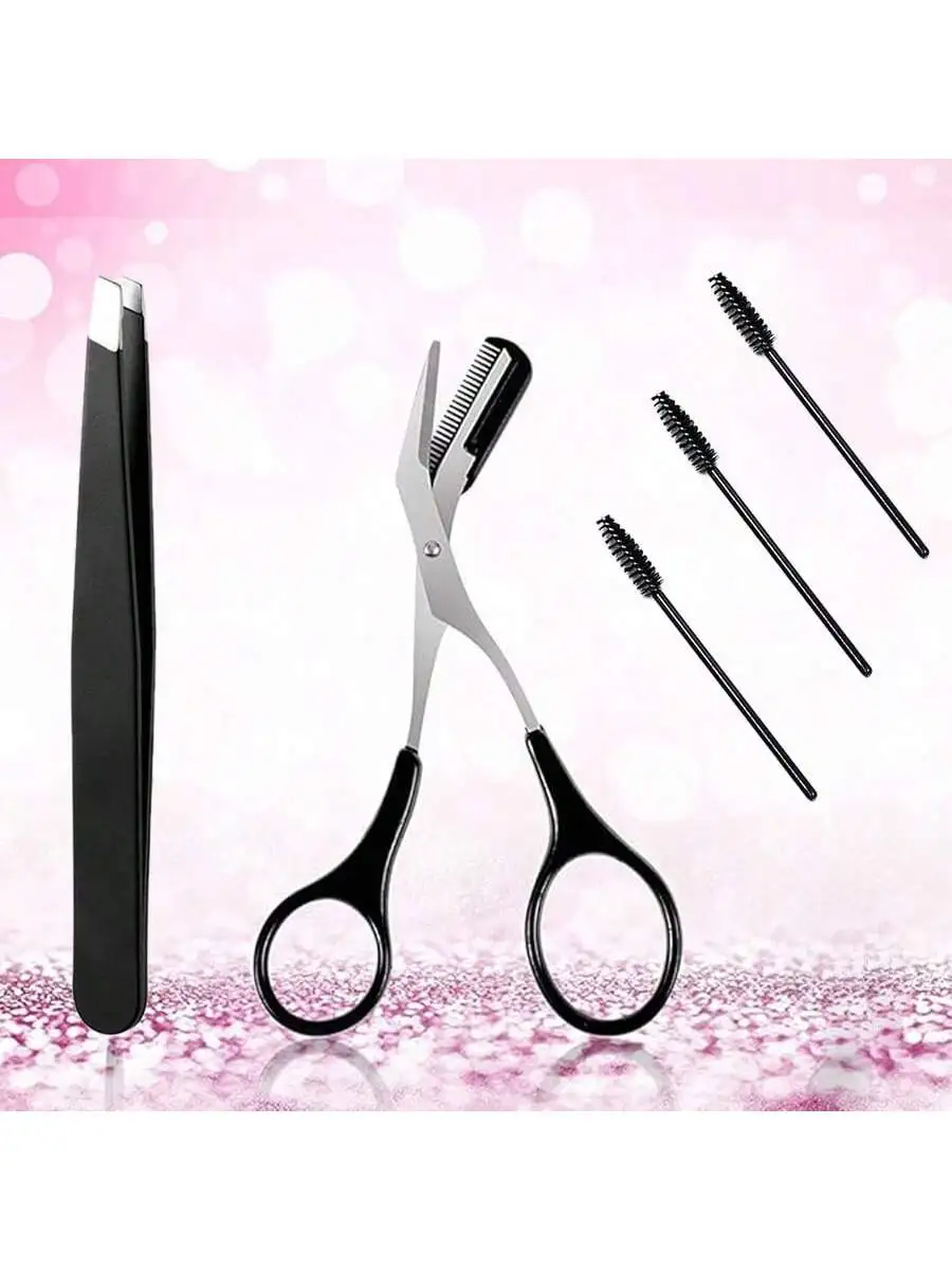Eyebrow Scissors Set for Women, Precision Brow Trimming & Shaping Kit, Facial Hair Grooming Tools for Easy Eyebrow Maintenance