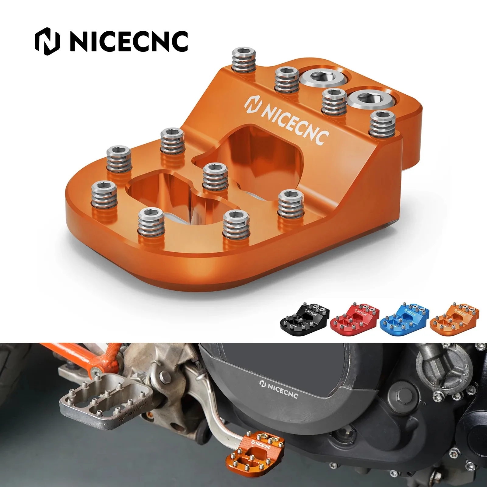 

For 2019-2024 KTM 790 890 Adventure/R Motorcycle Stepped Brake Pedal Tip for KTM 1290 Super Adventure R S 1290 SAR SAS 2015-2024