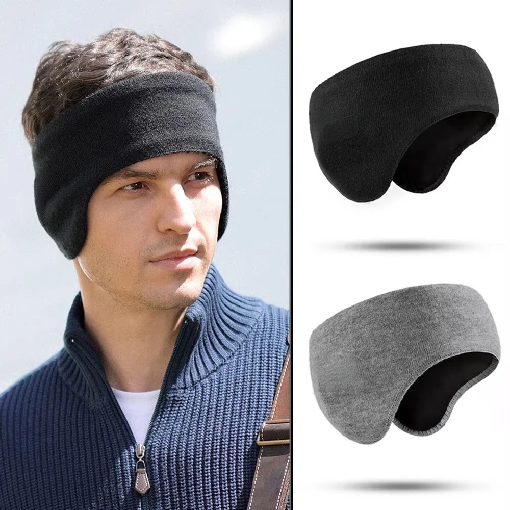 Ear Muffs Fleece Lined Winter Warm Adjustable Head Size 52-64cm Soft Comfortable for Ski Hiking Commuting Unisex Adult Teen