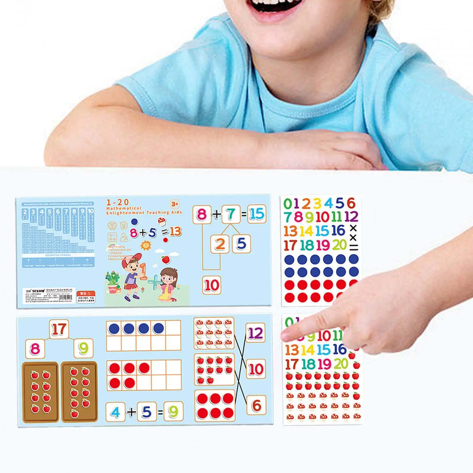 

Counting Math Toy Learning Teaching Aids Number Recognition Math Games for Home Elementary Preschool Homeschool Supplies Girls