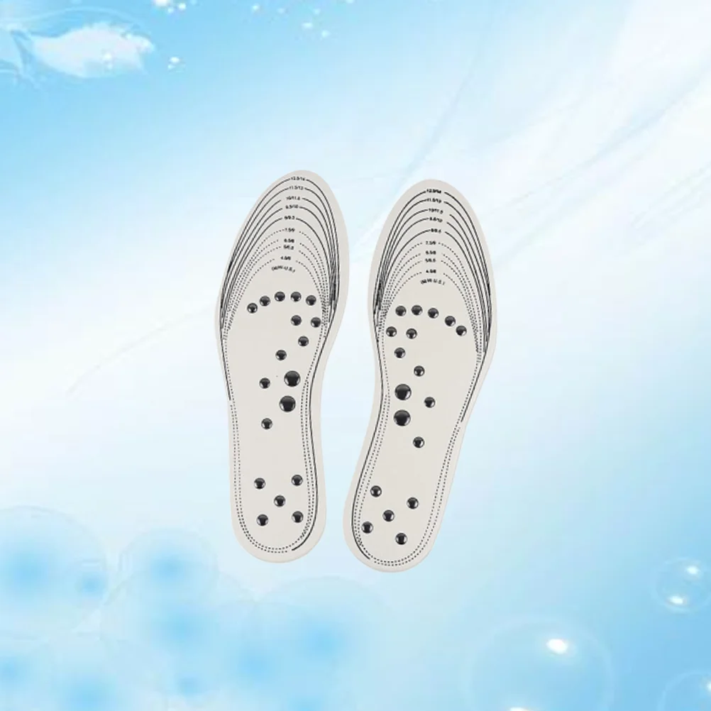 Memory Cotton Magnet Health Insoles Tailorable Insoles Therapy Cuttable Insoles for Stimulating Pressure Points Acupressure and