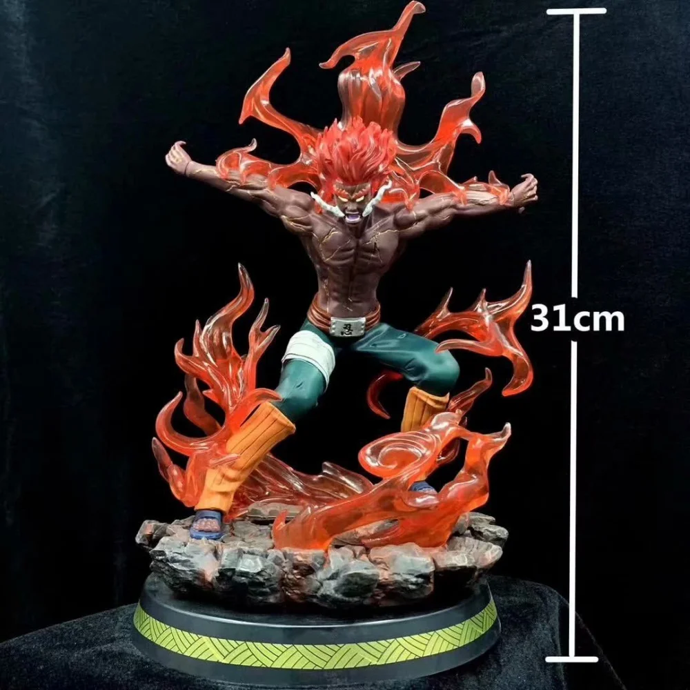 

Anime Naruto Might Guy GK Hachimon Tonkou PVC Action Figure Collectible Model Doll Toy 31CM