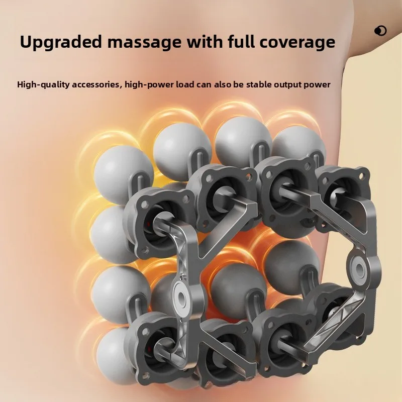 مسدس فآسيا عبر الحدود ذو 16 رأسًا، مدلك عضلات قابل لإعادة الشحن، استرخاء الخصر والساق والظهر المنزلي، مسدس تدليك متعدد الرؤوس #4